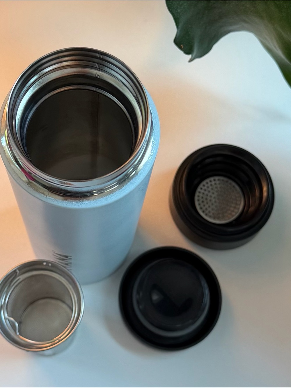 Teavana Loose Tea Stainless Steel Tumbler 16 oz Frost Blue - Picture 7 of 8